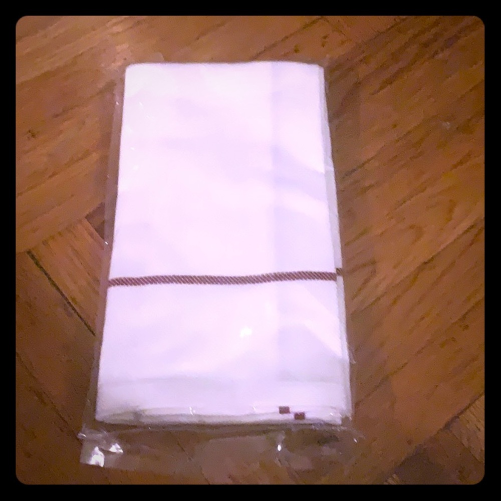 White Window Pane Napkins (set of 2)